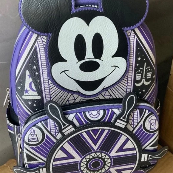 LOUNGEFLY Handbags - LOUNGEFLY MICKEY MOUSE  ART DECO BACKPACK NWT RETIRED